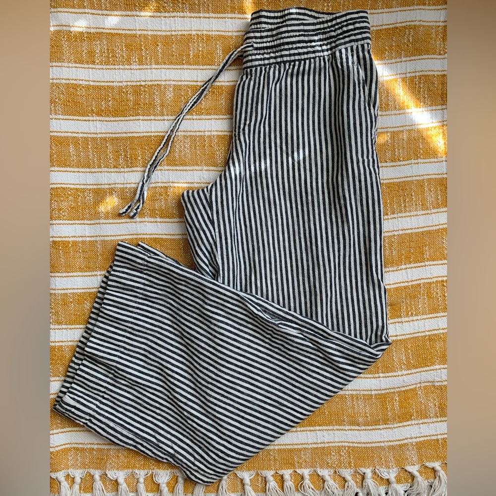 Striped Linen long pant | size XS
